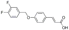 3-{4-[(3,4-difluorobenzyl)oxy]phenyl}acrylic acid Structure
