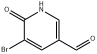 5-ブロモ-6-オキソ-1,6-ジヒドロ-3-ピリジンカルブアルデヒド 化学構造式