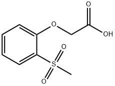 2-[2-(methylsulfonyl)phenoxy]acetic acid Struktur