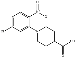 1-(5-chloro-2-nitrophenyl)-4-piperidinecarboxylic acid Structure