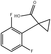 1-(2,6-difluorophenyl)cyclopropanecarboxylic acid Structure