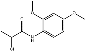 2-Chloro-N-(2,4-dimethoxyphenyl)propanamide Structure