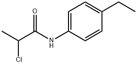 2-氯-N-(4-乙基苯基)丙酰胺 结构式