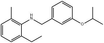 2-Ethyl-N-(3-isopropoxybenzyl)-6-methylaniline Struktur