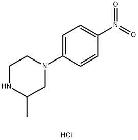 3-Methyl-1-(4-nitrophenyl)piperazine hydrochloride Struktur