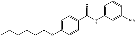 N-(3-AMINOPHENYL)-4-(HEXYLOXY)BENZAMIDE, 1020722-37-5, 结构式