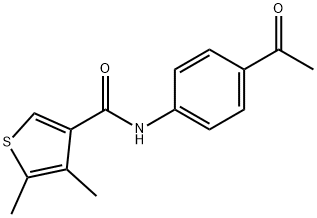 N-(4-Acetylphenyl)-4,5-dimethylthiophene-3-carboxamide Structure