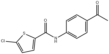 5-氯-N-(4-乙酰苯基)噻吩-2-甲酰胺, 391225-63-1, 结构式