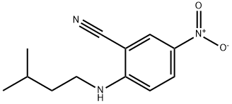 2-[(3-methylbutyl)amino]-5-nitrobenzonitrile Structure