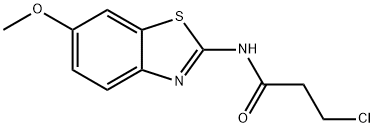 3-chloro-N-(6-methoxy-1,3-benzothiazol-2-yl)propanamide Structure