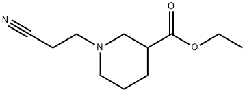 ethyl 1-(2-cyanoethyl)piperidine-3-carboxylate Structure