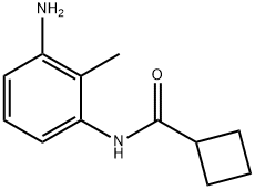 N-(3-アミノ-2-メチルフェニル)シクロブタンカルボキサミド 化学構造式