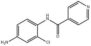 N-(4-アミノ-2-クロロフェニル)イソニコチンアミド 化学構造式