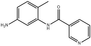 N-(5-アミノ-2-メチルフェニル)ニコチンアミド 化学構造式