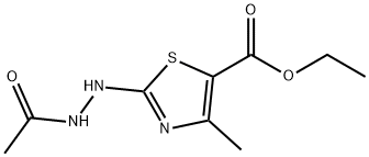 ethyl 2-(2-acetylhydrazino)-4-methyl-1,3-thiazole-5-carboxylate Structure
