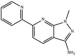 1-methyl-6-(2-pyridinyl)-1H-pyrazolo[3,4-b]pyridin-3-amine,1092352-88-9,结构式