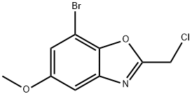 7-bromo-2-(chloromethyl)-5-methoxy-1,3-benzoxazole Structure