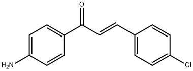 (2E)-1-(4-aminophenyl)-3-(4-chlorophenyl)prop-2-en-1-one Struktur