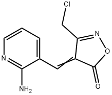 (4E)-4-[(2-aminopyridin-3-yl)methylene]-3-(chloromethyl)isoxazol-5(4H)-one Structure