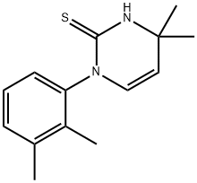 1-(2,3-ジメチルフェニル)-4,4-ジメチル-1,4-ジヒドロピリミジン-2-チオール 化学構造式