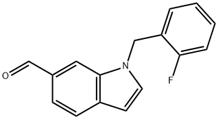 1-(2-fluorobenzyl)-1H-indole-6-carbaldehyde Structure