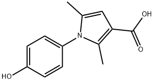 1-(4-hydroxyphenyl)-2,5-dimethyl-1H-pyrrole-3-carboxylic acid Structure