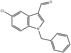 1-benzyl-5-chloro-1H-indole-3-carbaldehyde Structure