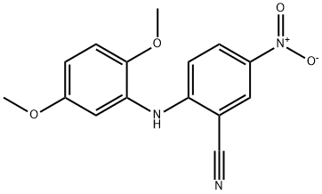 2-[(2,5-dimethoxyphenyl)amino]-5-nitrobenzonitrile Structure