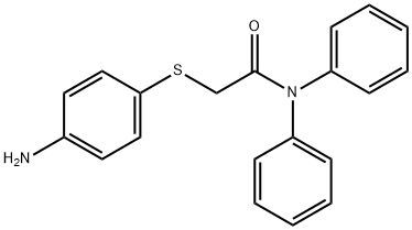 2-[(4-aminophenyl)thio]-N,N-diphenylacetamide Structure
