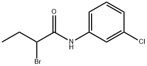 2-溴-N-(3-氯苯基)丁酰胺, 84970-23-0, 结构式