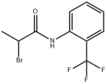 2-bromo-N-[2-(trifluoromethyl)phenyl]propanamide Struktur