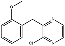 2-chloro-3-(2-methoxybenzyl)pyrazine Structure