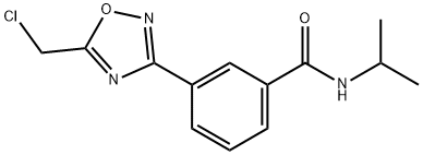 3-[5-(chloromethyl)-1,2,4-oxadiazol-3-yl]-N-isopropylbenzamide Structure