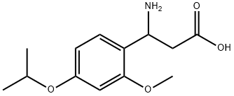 3-氨基-3-(4-异丙氧基-2-甲氧苯基)丙酸, 1119451-35-2, 结构式