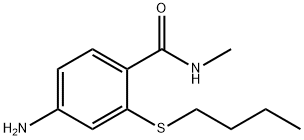 4-amino-2-(butylthio)-N-methylbenzamide Structure