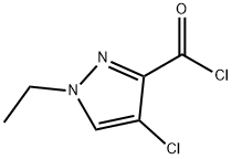 4-chloro-1-ethyl-1H-pyrazole-3-carbonyl chloride Struktur