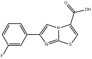 6-(3-fluorophenyl)imidazo[2,1-b][1,3]thiazole-3-carboxylic acid Structure