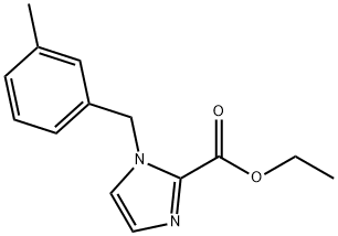 ethyl 1-(3-methylbenzyl)-1H-imidazole-2-carboxylate Structure