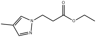 ethyl 3-(4-methyl-1H-pyrazol-1-yl)propanoate Structure