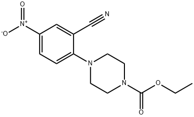 ethyl 4-(2-cyano-4-nitrophenyl)piperazine-1-carboxylate Structure