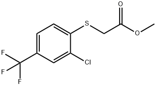 methyl {[2-chloro-4-(trifluoromethyl)phenyl]thio}acetate Structure