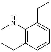 N-(2,6-二乙基苯基)-N-甲胺, 24544-05-6, 结构式