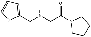 N-(2-フリルメチル)-N-(2-オキソ-2-ピロリジン-1-イルエチル)アミン 化学構造式