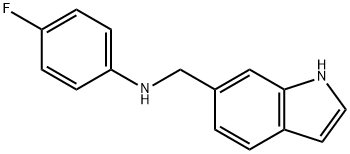 N-(4-fluorophenyl)-N-(1H-indol-6-ylmethyl)amine Structure