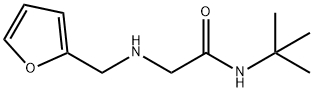N-(TERT-ブチル)-2-[(2-フリルメチル)アミノ]アセトアミド 化学構造式