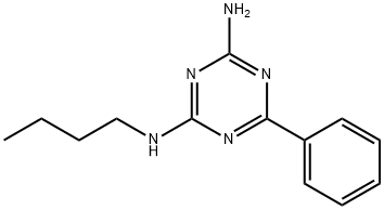 N-butyl-6-phenyl-1,3,5-triazine-2,4-diamine Structure