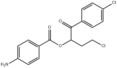 3-chloro-1-(4-chlorobenzoyl)propyl 4-aminobenzoate|3-氯-1-(4-氯苯甲酰)丙基4-氨基苯甲酸酯
