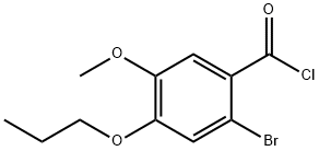 2-bromo-5-methoxy-4-propoxybenzoyl chloride Structure