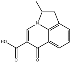 2-methyl-6-oxo-1,2-dihydro-6H-pyrrolo[3,2,1-ij]quinoline-5-carboxylic acid Struktur