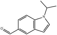1-イソプロピル-1H-インドール-5-カルブアルデヒド 化学構造式